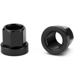 CINEMA Axle Nuts, 14mm, Black 
